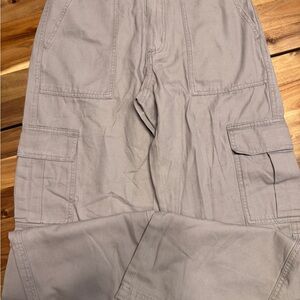 Aeropostale Gray Cargo Jeans Relaxed Fit